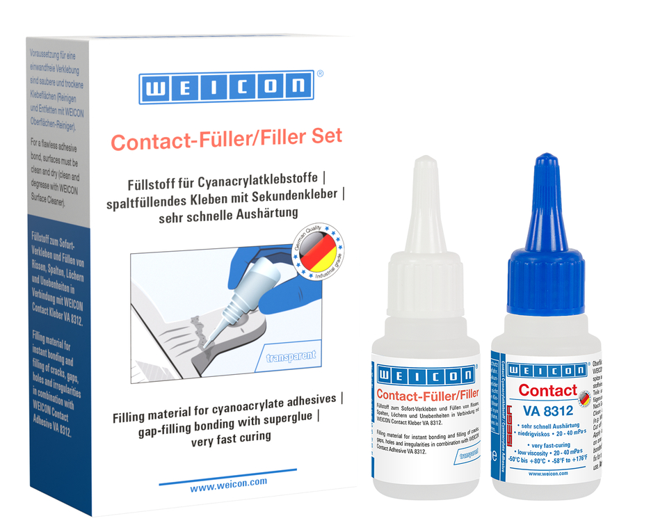 ‌瞬间胶填充剂套装 | transparent special filler and cyanoacrylate adhesive Contact VA 8312